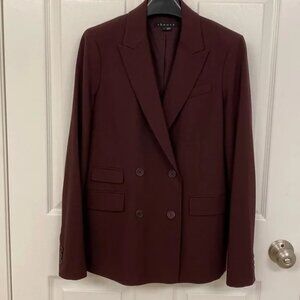 Theory Burgundy Blazer